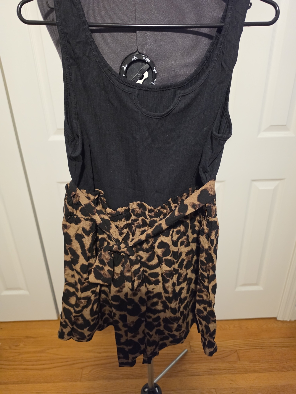 Black Tank & Leopard Print Romper
